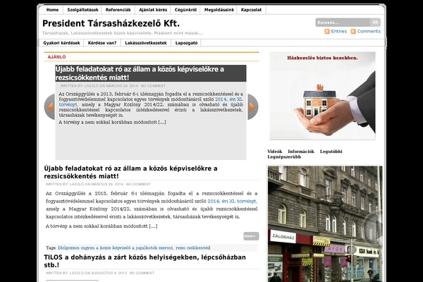 president.hu site used WPElegance2Col