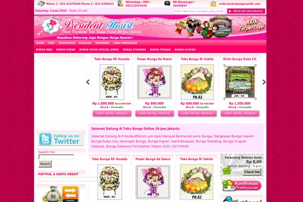 presidentflorist.com site used Presidentflorist