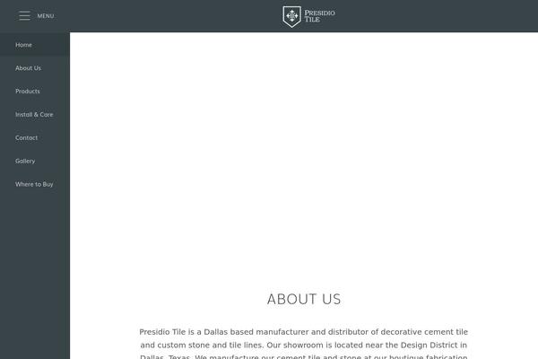 Presidio theme site design template sample