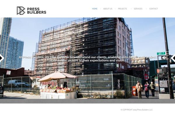 Parker theme site design template sample