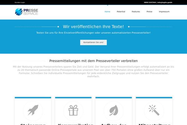 presse-services.de site used Crownturquoise