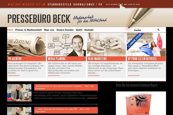 pressebeck.de site used Medioton-tpl