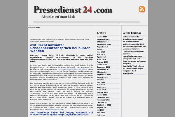 Prosense Blue theme site design template sample