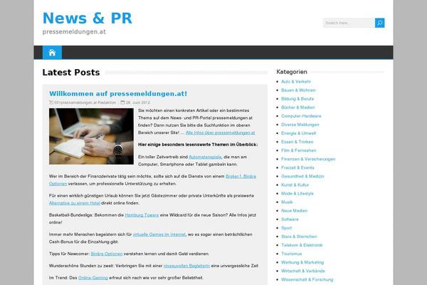 HappenStance theme site design template sample