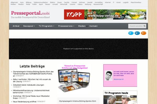 Site using Social Media Widget plugin