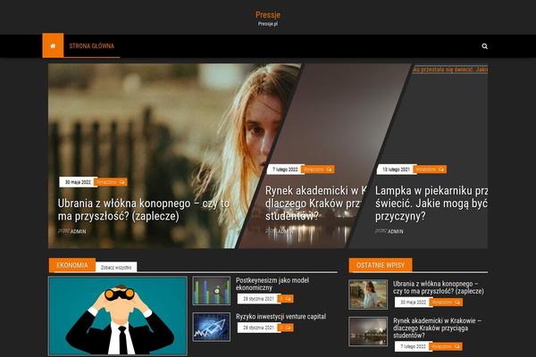 Envo Magazine Dark theme site design template sample