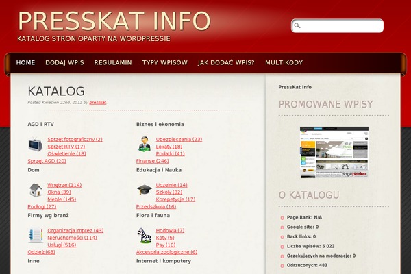 Frantic theme site design template sample