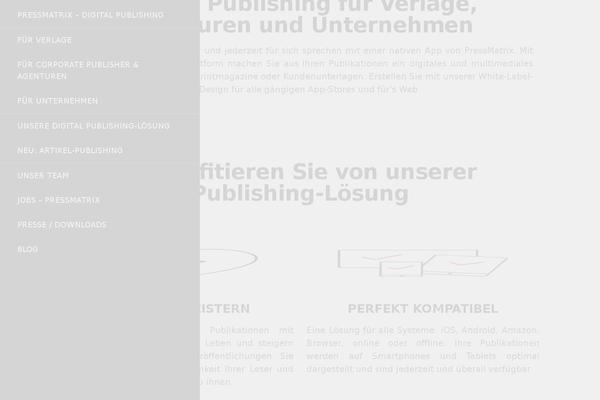 pressmatrix.de site used Pressmatrix