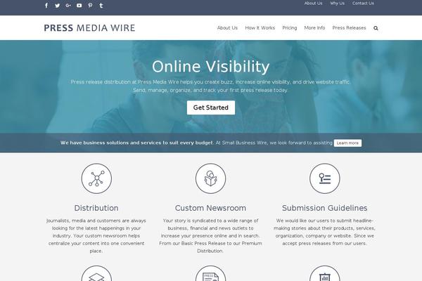 Site using Otw-blog-manager plugin