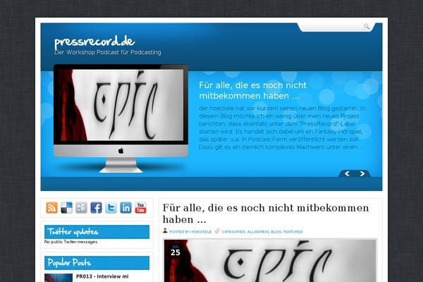 Evander theme site design template sample