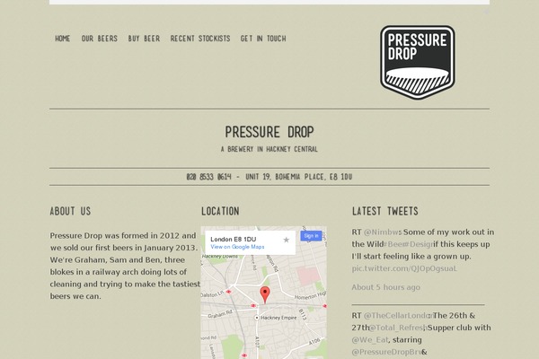 Slate theme site design template sample