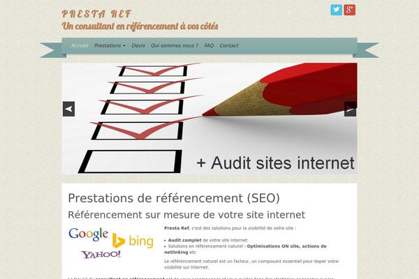 iRibbon theme site design template sample