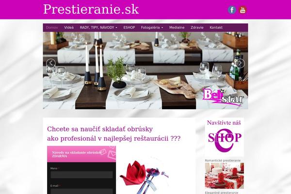 Radiant theme site design template sample