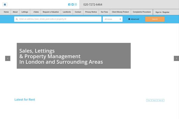 Houzez theme site design template sample