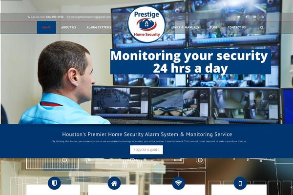 prestigehomesecurity.com site used Security