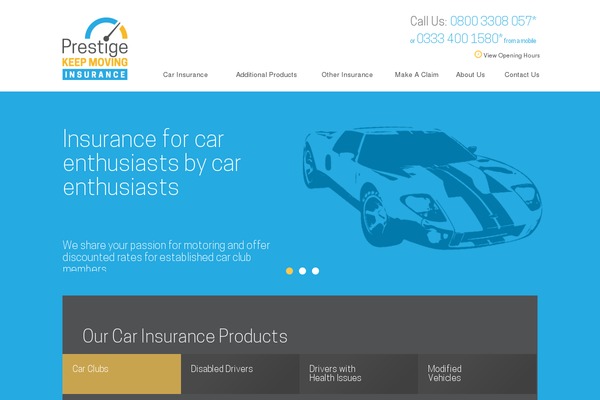 Prestige theme site design template sample