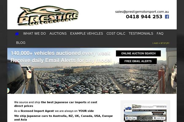 Automotive Child theme site design template sample