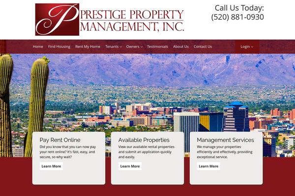 Prestige theme site design template sample
