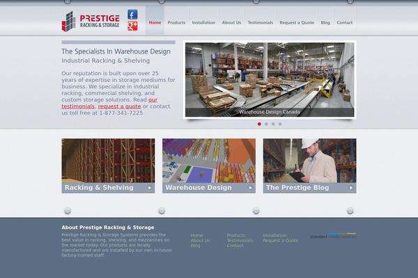 Prestige theme site design template sample