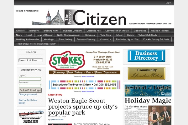 Magazine Basic theme site design template sample