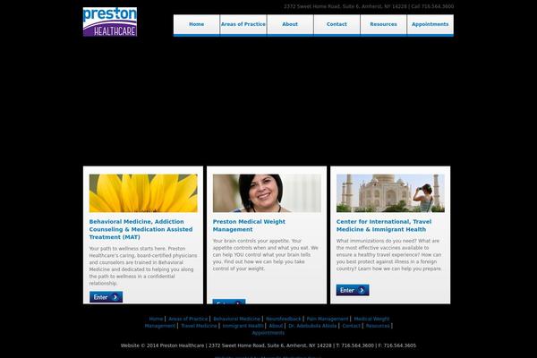 Preston theme site design template sample
