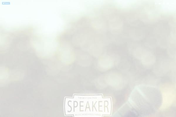 Speaker theme site design template sample