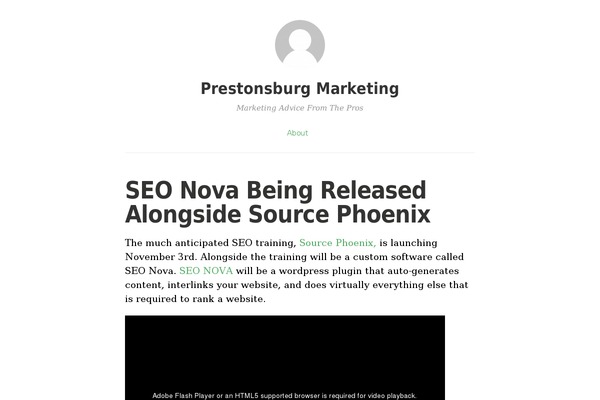 Independent Publisher theme site design template sample