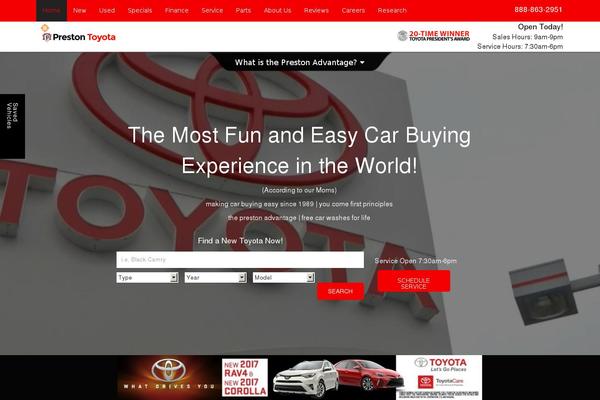 Dealer Inspire common theme site design template sample