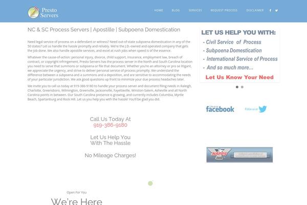 prestoservers.com site used Bizone