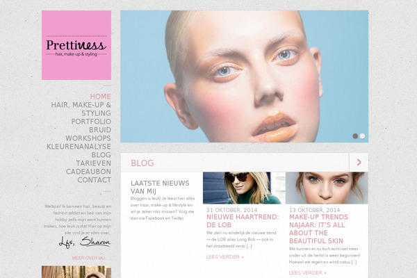 prettiness.nl site used Mercina