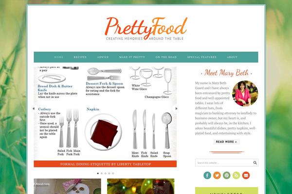 Foodie Pro theme site design template sample