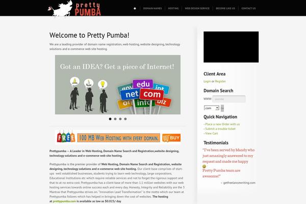 Cloudhost-parent theme site design template sample