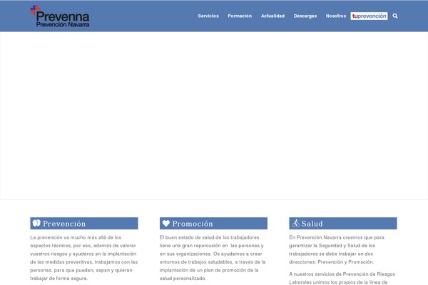 prevencionnavarra.es site used Ttandem