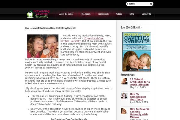 preventingcavities.com site used Blackwine