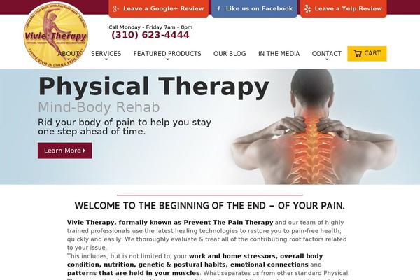 preventthepain.com site used Vivie