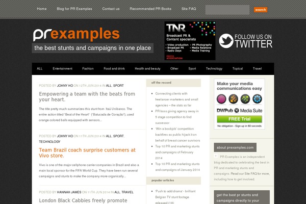 prexamples.com site used Datadial-prima