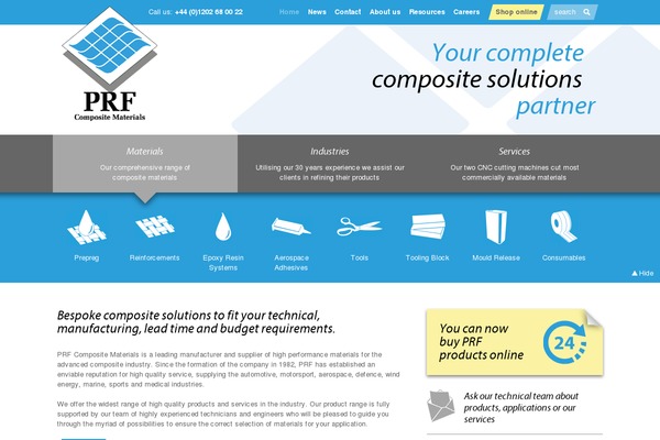prfcomposites.com site used Prf