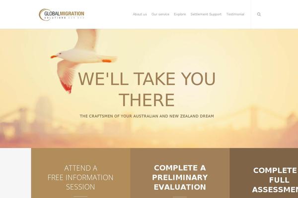 Salient theme site design template sample
