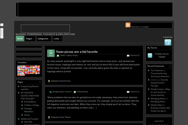 Site using Green Living Tips plugin
