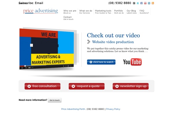 priceadvertising.com.au site used Reaction