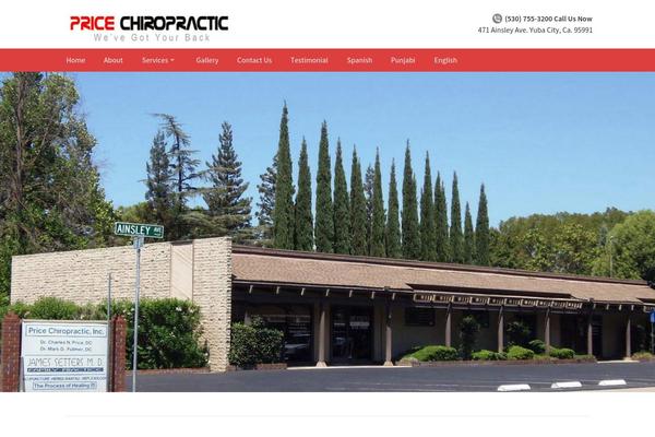 pricechiropractic.org site used Smartbookingtheme