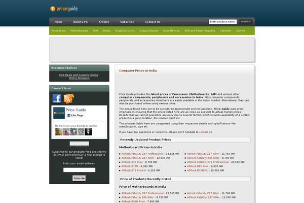 Pg theme site design template sample