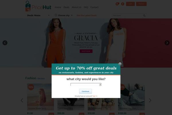 pricehut.com site used Wpgroupbuy