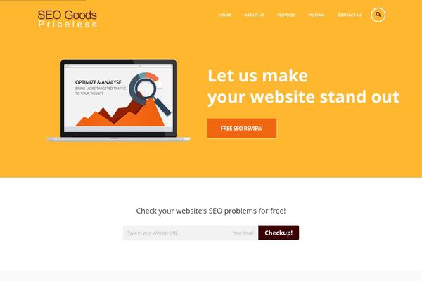 Seo theme site design template sample