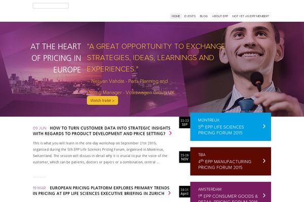 pricingevents.eu site used Epp