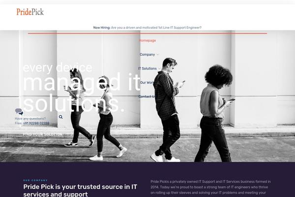 pridepick.com site used Nanosoft