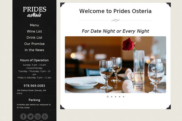 Eatery theme site design template sample