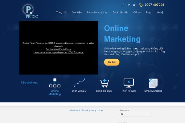 pridio.com site used Pridio