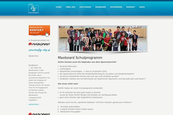 Karma theme site design template sample