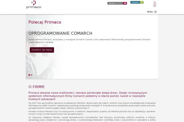 primaco.pl site used Primaco